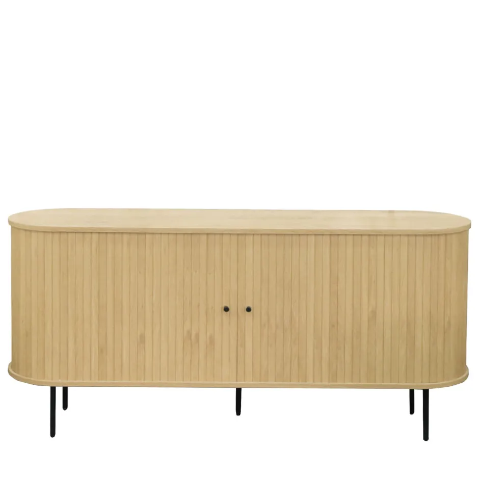 New Drawer LUCIE Buffet aux portes coulissantes en bois et métal L160cm