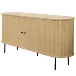 New Drawer LUCIE Buffet aux portes coulissantes en bois et métal L160cm