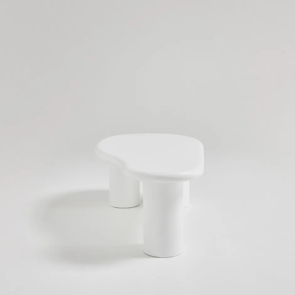Online Drawer LUNA Table basse organique en fibre de ciment L120cm