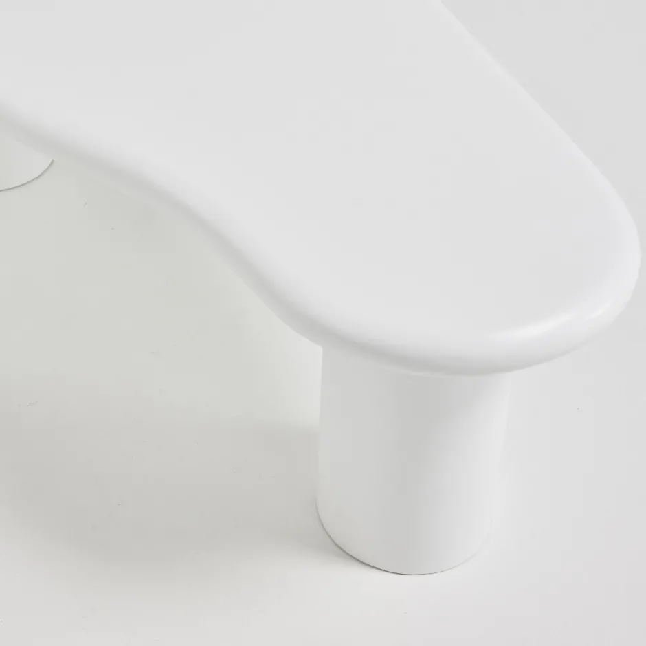 Online Drawer LUNA Table basse organique en fibre de ciment L120cm
