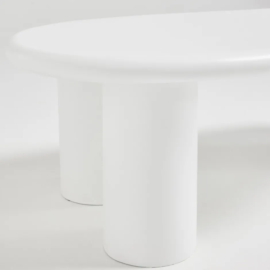 Online Drawer LUNA Table basse organique en fibre de ciment L120cm