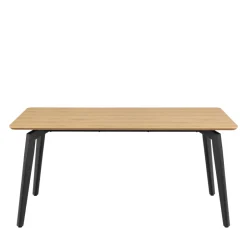 Online Drawer LUNKA Table à manger 4 personnes en bois et métal