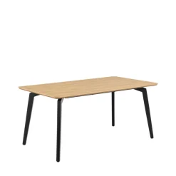 Online Drawer LUNKA Table à manger 4 personnes en bois et métal
