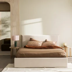 Best Drawer MAC BETH Lit coffre en tissu 160x200cm