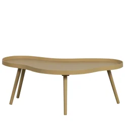 Sale Woood MAE Table basse de forme organique en bois 100x35cm