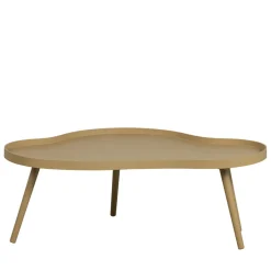 Sale Woood MAE Table basse de forme organique en bois 100x35cm