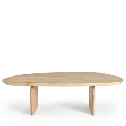 Outlet Drawer MALANG Table basse organique en bois massif de manguier