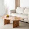 New Drawer MALANG Table basse organique en bois massif d'acacia