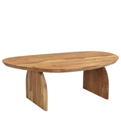 New Drawer MALANG Table basse organique en bois massif d'acacia