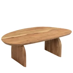 New Drawer MALANG Table basse organique en bois massif d'acacia