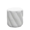 Hot Drawer MALLOW Pouf rond en tissu bouclette ø37cm