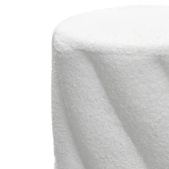 Hot Drawer MALLOW Pouf rond en tissu bouclette ø37cm