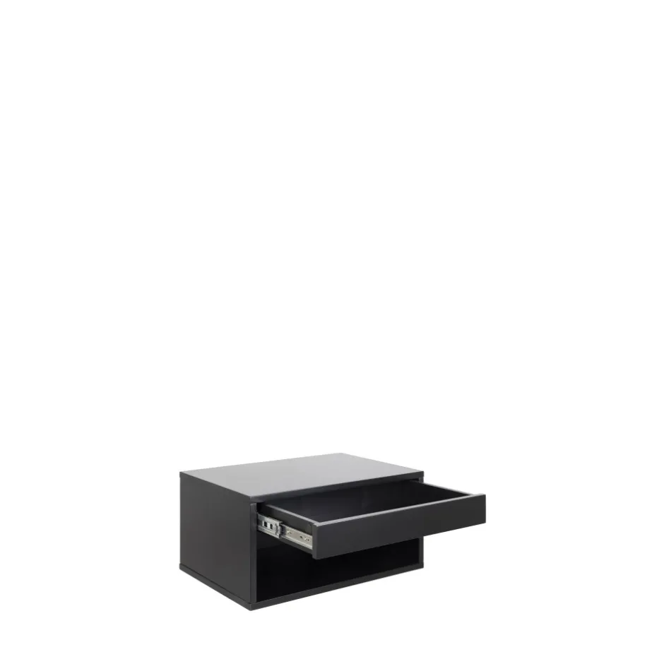 Discount Drawer MANO Table de chevet murale 1 niche, 1 tiroir en bois