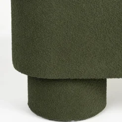 New No name MARCOS Banc arrondi en tissu bouclette L93cm