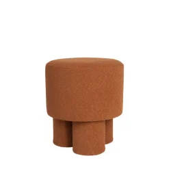 Outlet No name MARCOS Tabouret rond en tissu bouclette ø40cm