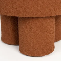 Outlet No name MARCOS Tabouret rond en tissu bouclette ø40cm