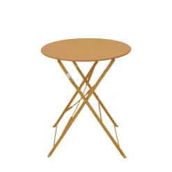 Outlet Drawer MARSEILLE Ensemble table de jardin pliante ronde bistrot et 2 chaises en métal