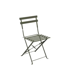 Outlet Drawer MARSEILLE Ensemble table de jardin pliante ronde bistrot et 2 chaises en métal