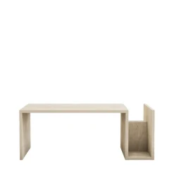 Discount Drawer MAX Table basse avec porte magazines effet travertin