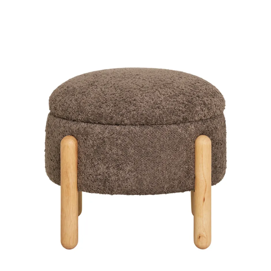 Best House Nordic MEDAS Pouf rond en tissu ø45cm