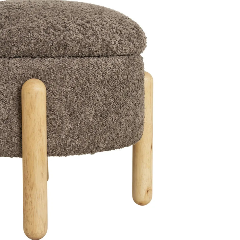 Best House Nordic MEDAS Pouf rond en tissu ø45cm