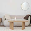 Online House Nordic MELO Table basse organique en bois 100x50cm