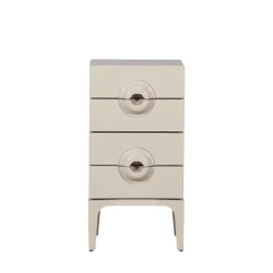 Best Woood MERGE Petit meuble de rangement 4 tiroirs en bois et métal H89cm