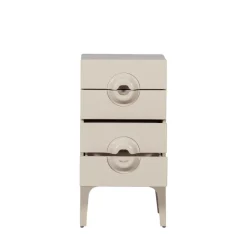 Best Woood MERGE Petit meuble de rangement 4 tiroirs en bois et métal H89cm