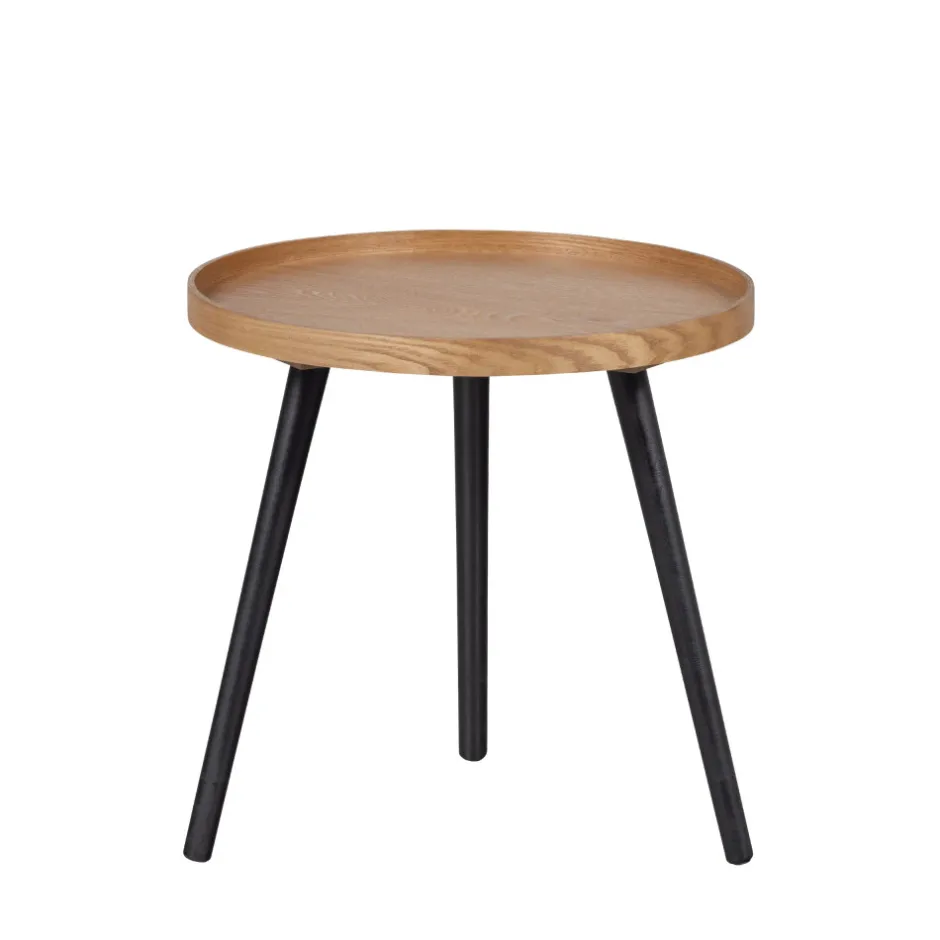 Hot Woood MESA Table d'appoint ronde en bois ø45cm