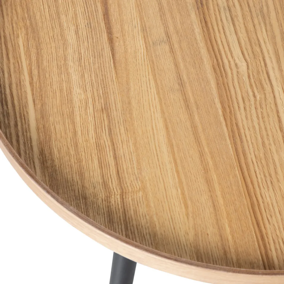 Hot Woood MESA Table d'appoint ronde en bois ø45cm
