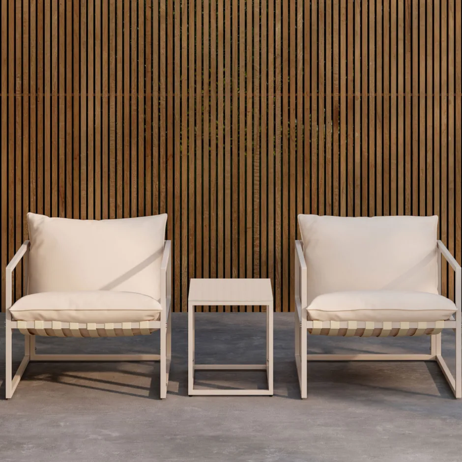 Clearance Venture Home MESSINA Salon de jardin 2 personnes en acier