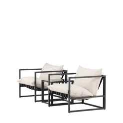Clearance Venture Home MESSINA Salon de jardin 2 personnes en acier