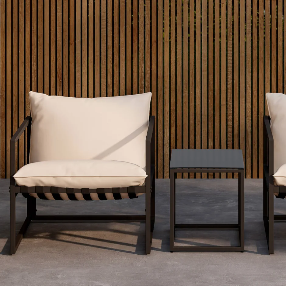 Clearance Venture Home MESSINA Salon de jardin 2 personnes en acier