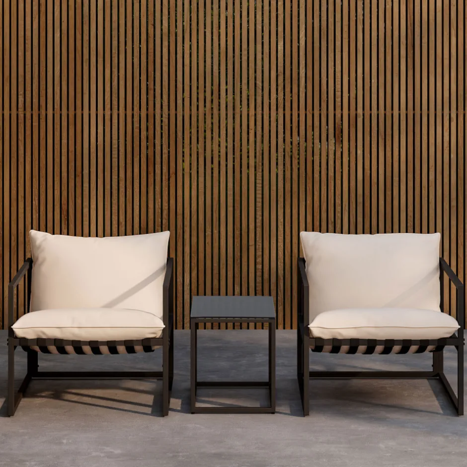 Clearance Venture Home MESSINA Salon de jardin 2 personnes en acier