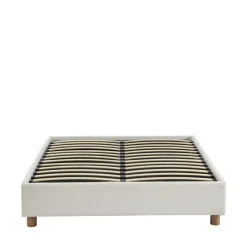 Outlet No name MILLO Lit coffre en tissu bouclette 160x200cm