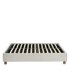 Outlet No name MILLO Lit coffre en tissu bouclette 160x200cm