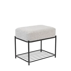 Sale No name MILOU Tabouret rectangulaire en tissu et métal