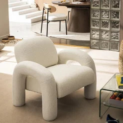 Best Drawer MIO Fauteuil en tissu bouclette