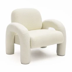 Best Drawer MIO Fauteuil en tissu bouclette