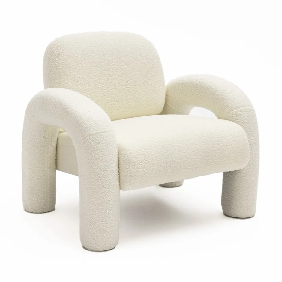 Best Drawer MIO Fauteuil en tissu bouclette