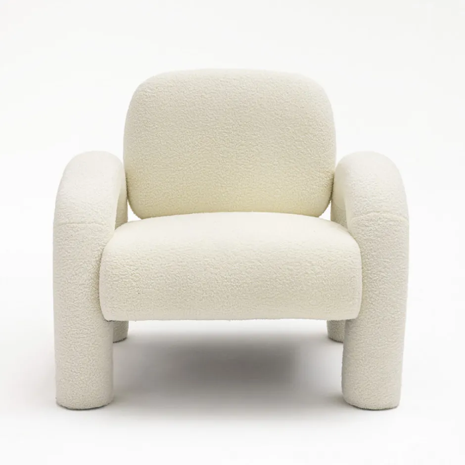 Best Drawer MIO Fauteuil en tissu bouclette