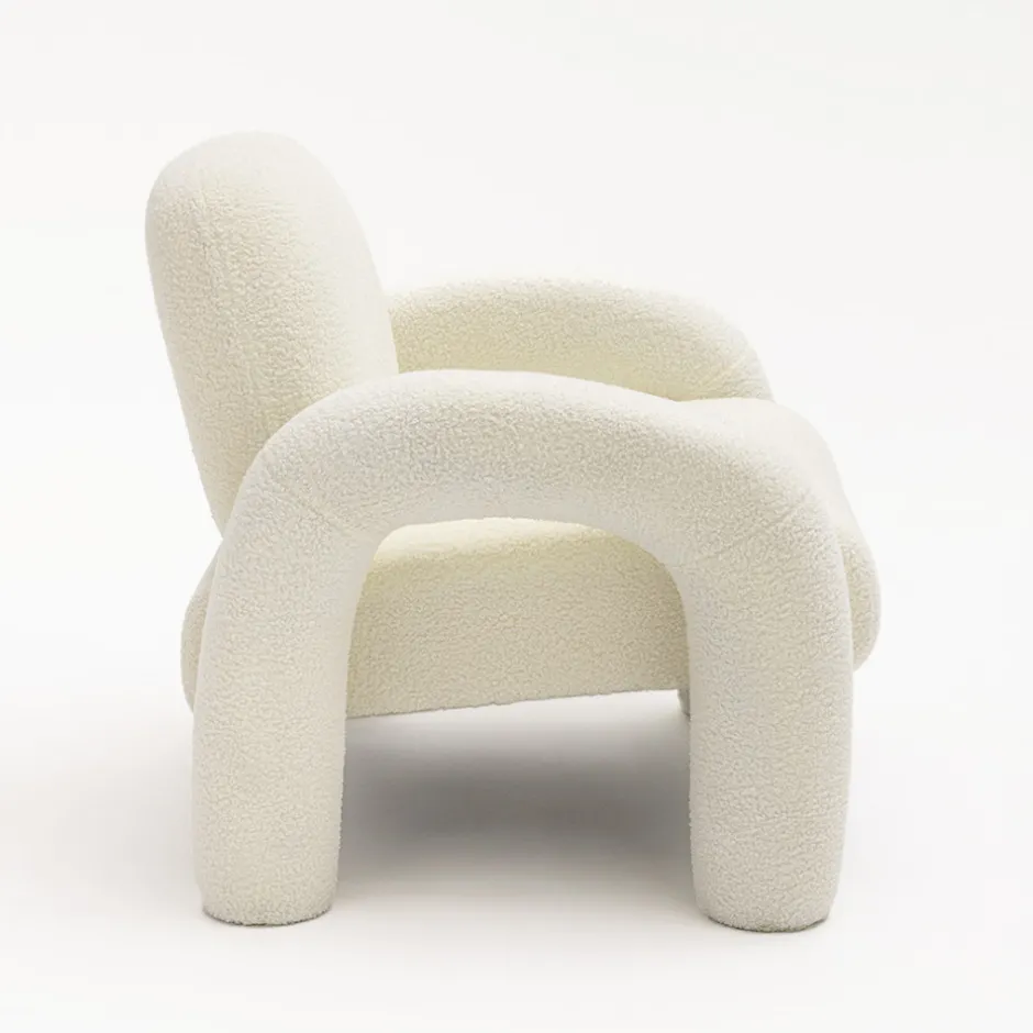 Best Drawer MIO Fauteuil en tissu bouclette