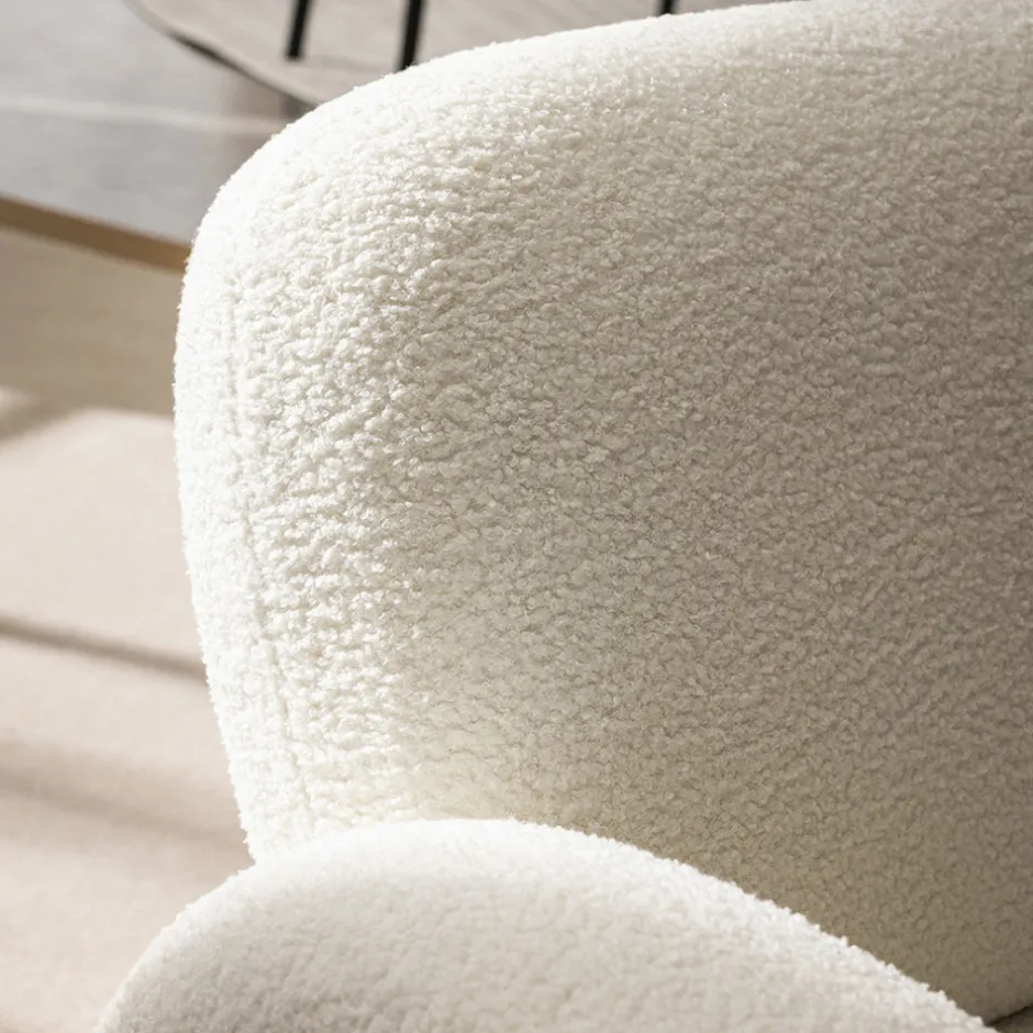 Best Drawer MIO Fauteuil en tissu bouclette