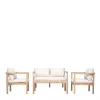 Drawer MIRANA Salon de jardin 4 personnes en bois d'acacia