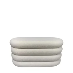 Sale Drawer MIRO Banc coffre en tissu bouclette L85cm