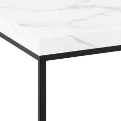Online Drawer MIXO Table basse en effet marbre et métal 110x55cm