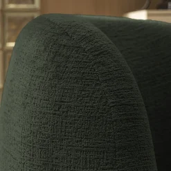 Drawer MO Fauteuil rond en tissu chenille