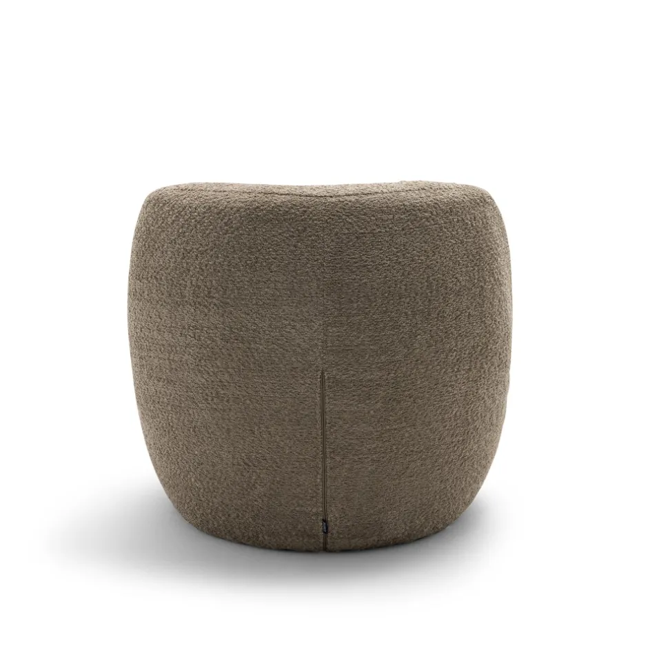 Outlet Drawer MO Fauteuil rond en tissu bouclette