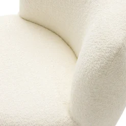 Outlet Drawer MO Fauteuil rond en tissu bouclette