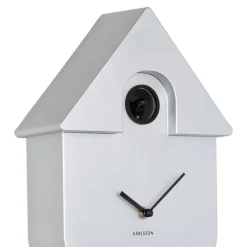 Hot Karlsson MODERN CUCKOO Horloge à pendule finition métallisée